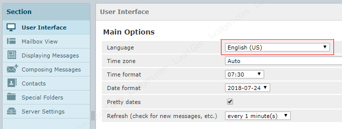 Cách sử dụng email tên miền với Gmail miễn phí - Đổi ngôn ngữ nếu cần thiết
