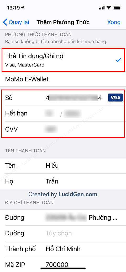 How to buy apps in App Store - Select Credit/Debit Card.  Fill in your card number, expiration date, and CVV number on the back of the card