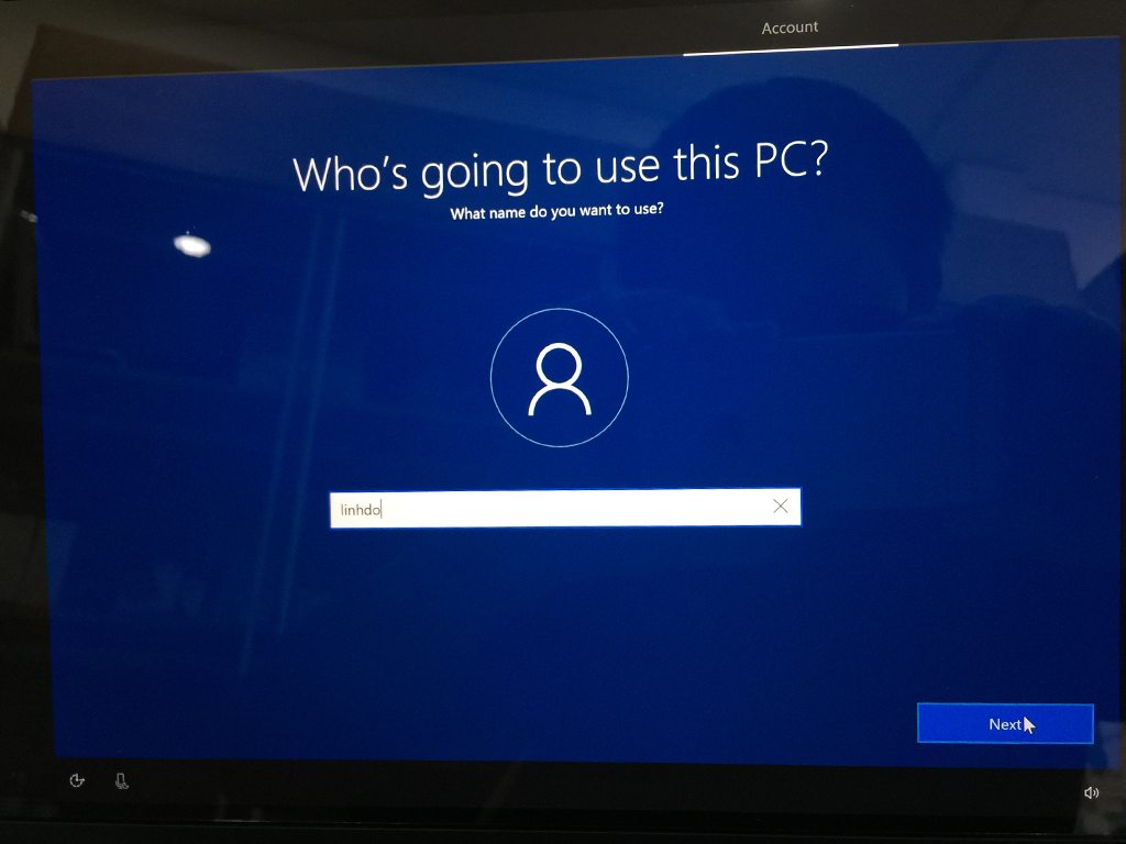 Enter a name for the computer