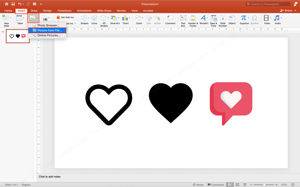 Insert icons in PowerPoint with SVG images