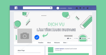 Dịch vụ làm dấu tích xanh fanpage Facebook